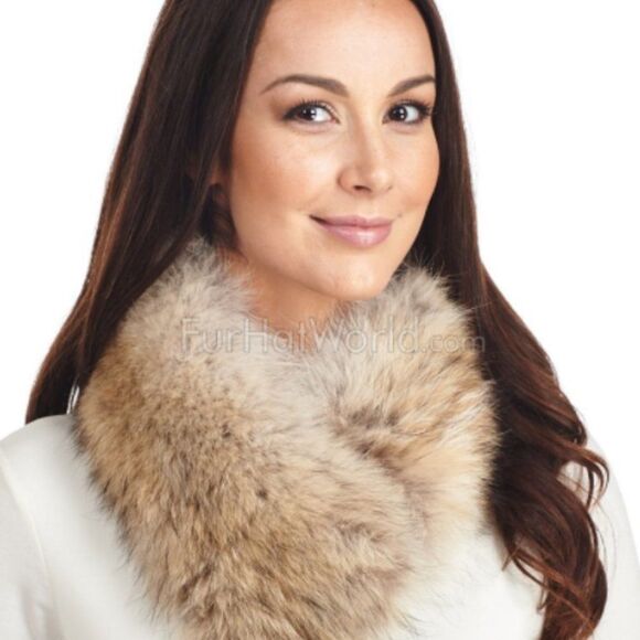 JB FUR GALLERY NYC Arctic Blue Fox Fur Headband Neckwarmer NWT - Picture 2 of 9